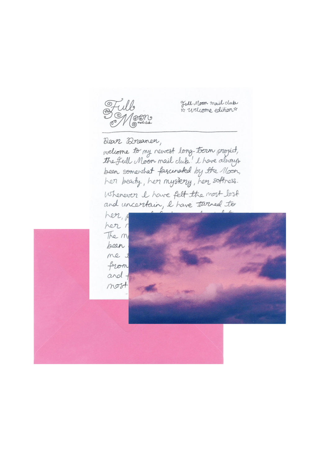 Full Moon Postcards for 6 Months