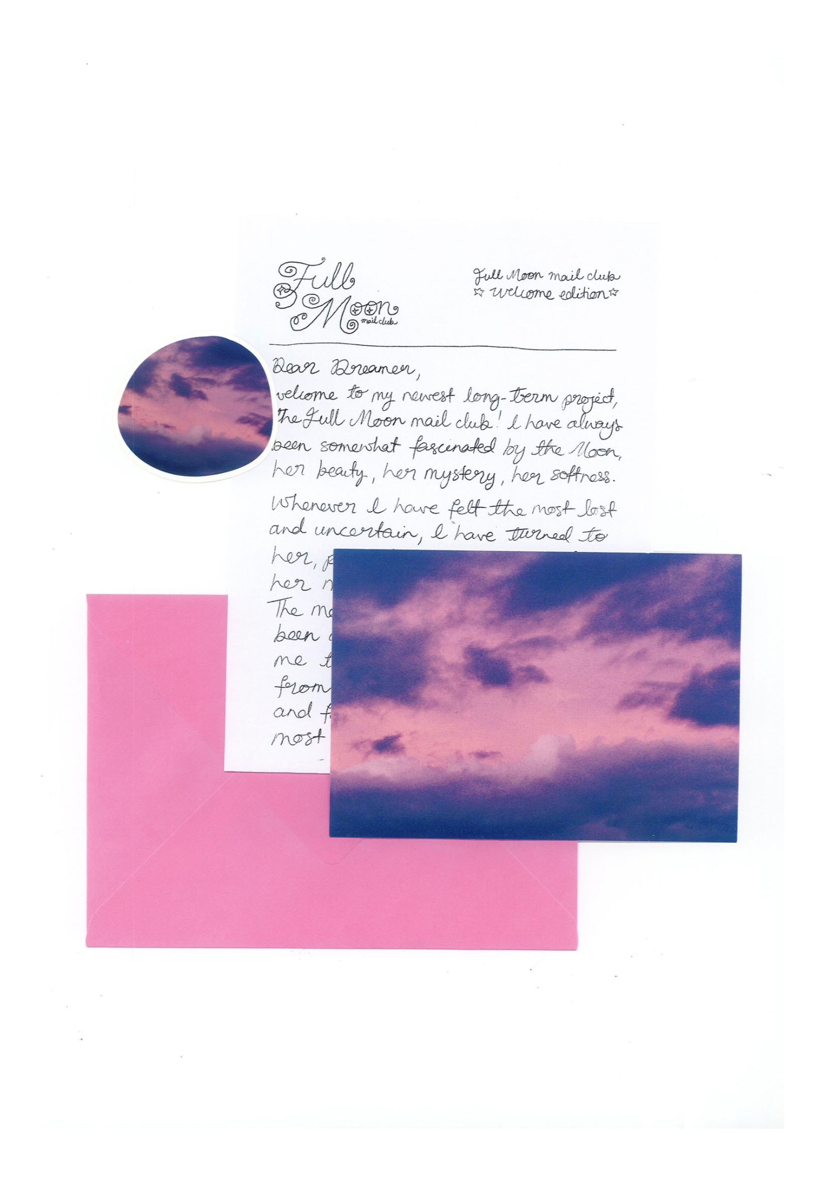 Full Moon Letters for 12 Months